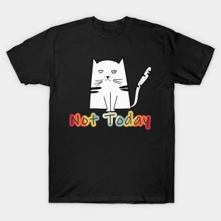 Not Today Sleeping Cat - Cat Lovers, Funny T-Shirt